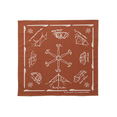 Organic Cotton Noasobi Bandana Orange AC-21AU205OR - Snow Peak UK