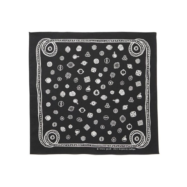 Organic Cotton SP Dot Bandana Black AC-21AU206BK - Snow Peak UK