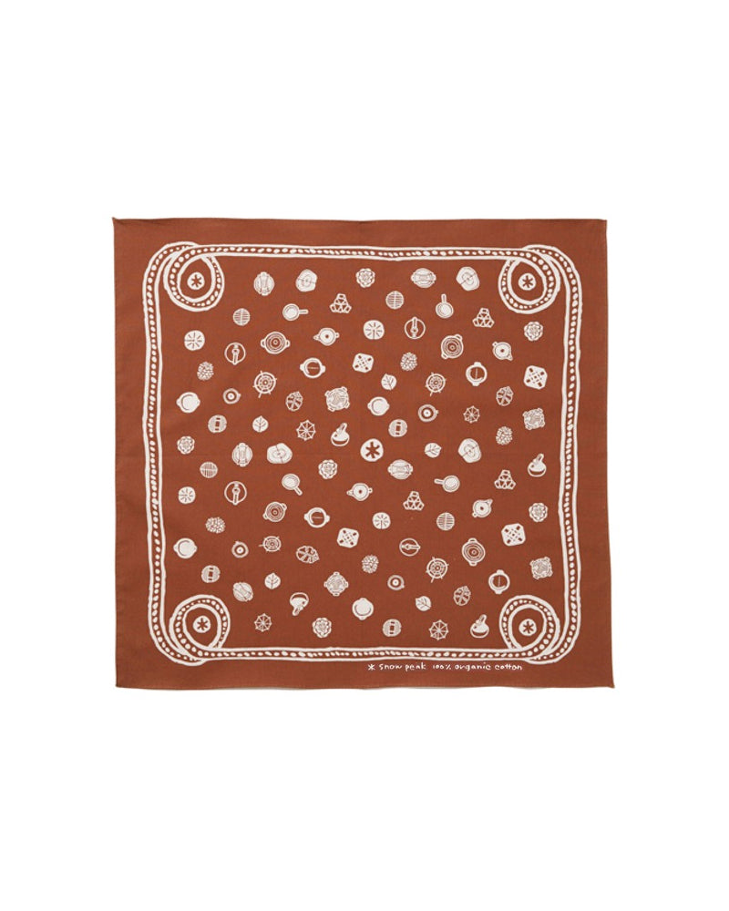 Organic Cotton SP Dot Bandana Orange AC-21AU206OR - Snow Peak UK