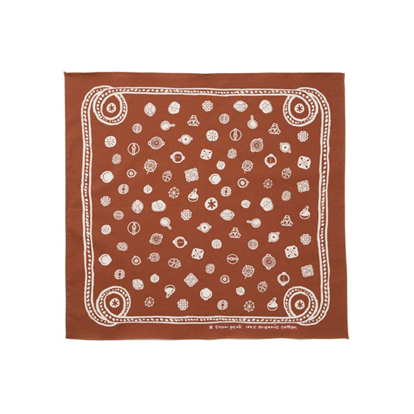 Organic Cotton SP Dot Bandana Orange AC-21AU206OR - Snow Peak UK