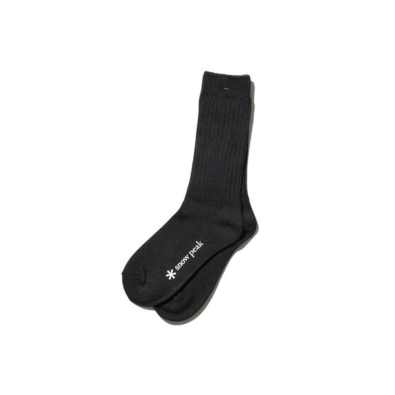 Recycled Cotton Socks Black AC-22SU00400BK - Snow Peak UK