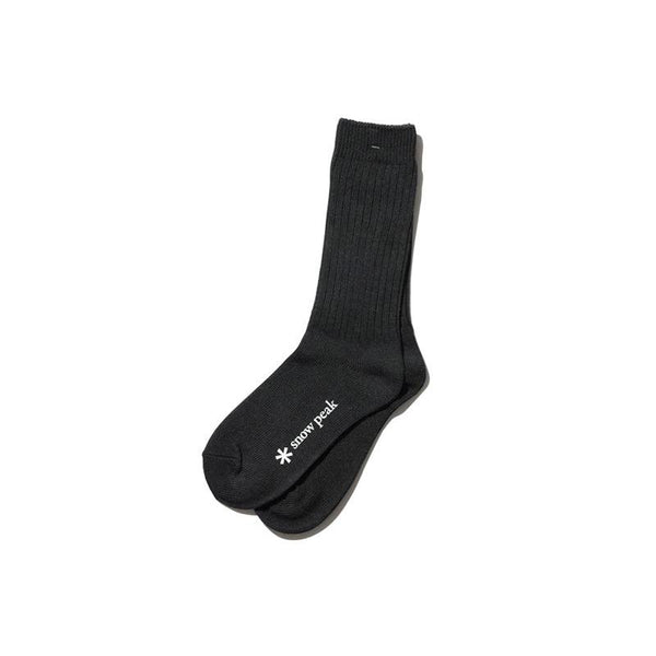 Recycled Cotton Socks Black AC-22SU00400BK - Snow Peak UK