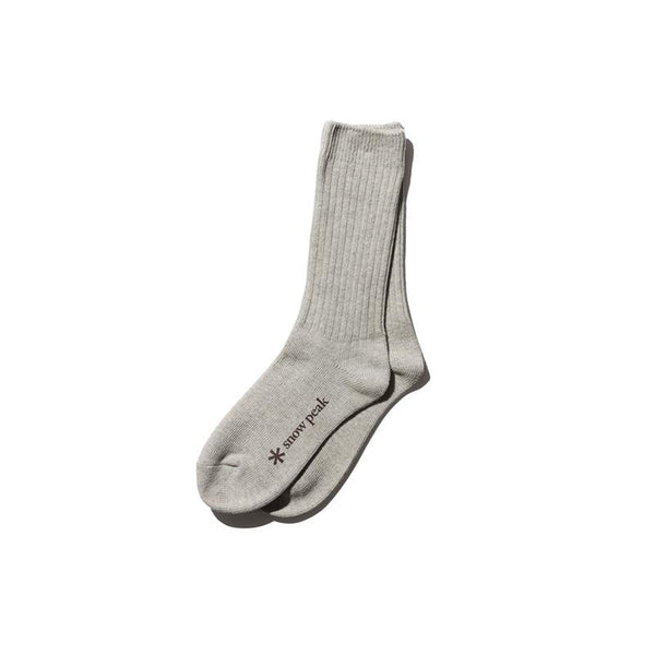 Recycled Cotton Socks Marled Grey AC-22SU00400MG - Snow Peak UK
