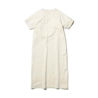 Recycled Cotton Heavy Dress Ecru SW-22SW40100EC - Snow Peak UK