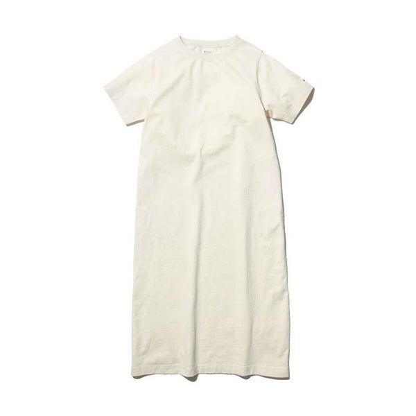 Recycled Cotton Heavy Dress Ecru SW-22SW40100EC - Snow Peak UK